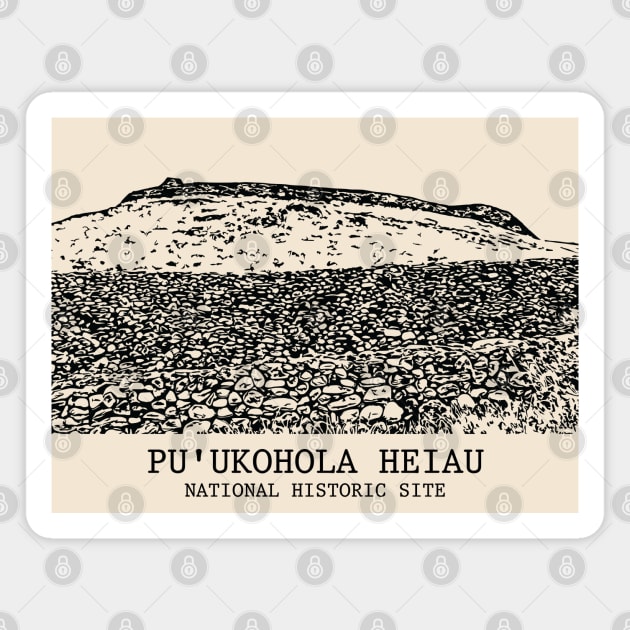Pu'ukoholā Heiau National Historic Site Magnet by Lakeric